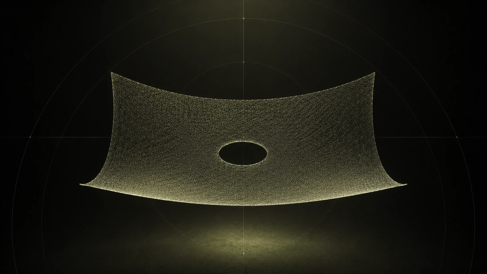 EvoPatch membrane suspended over a dark surgical-biologics backdrop